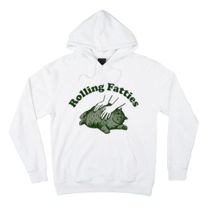 Rolling Fatties Cat Hoodie Humorous Fat Cat Hoodie