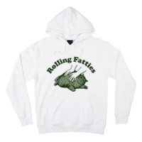 Rolling Fatties Cat Hoodie Humorous Fat Cat Hoodie