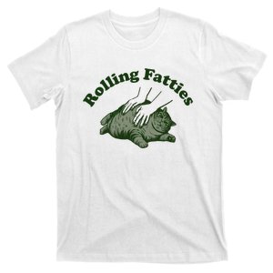 Rolling Fatties Cat Hoodie Humorous Fat Cat T-Shirt