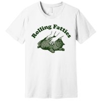 Rolling Fatties Cat Hoodie Humorous Fat Cat Premium T-Shirt