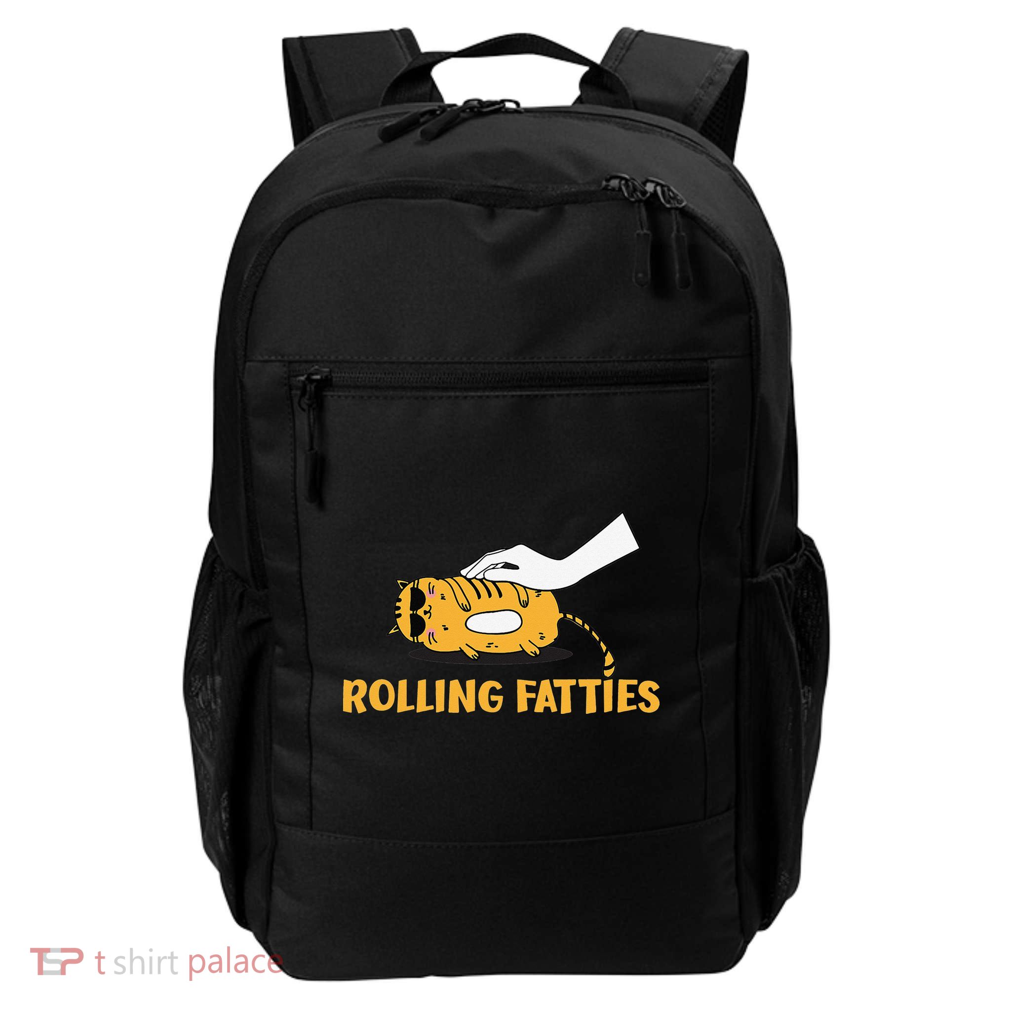 Rolling Fatties Cat Kitty Animal Pet Lovers Daily Commute Backpack