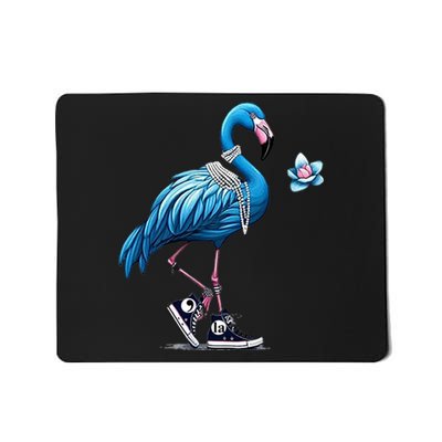 Retro Flamingo Chucks And Pearls Comma La Kamala Harris 2024 For President 47th Mousepad