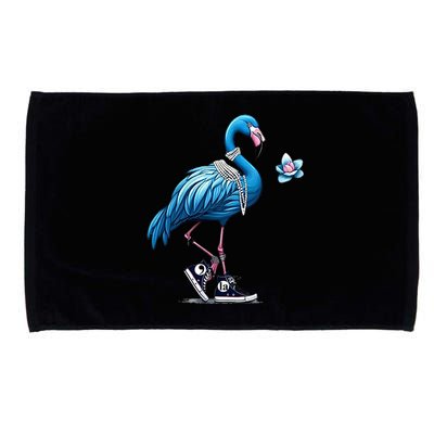 Retro Flamingo Chucks And Pearls Comma La Kamala Harris 2024 For President 47th Microfiber Hand Towel