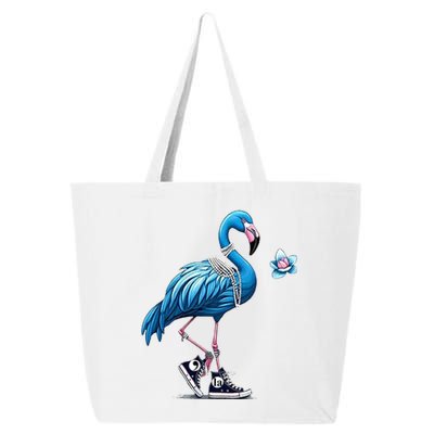 Retro Flamingo Chucks And Pearls Comma La Kamala Harris 2024 For President 47th 25L Jumbo Tote