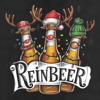Reinbeer Funny Christmas Beer Drinker Cool Comfort Performance Bucket Hat