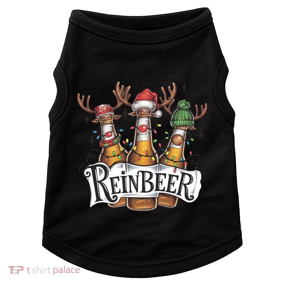 Reinbeer Funny Christmas Beer Drinker Doggie Tank