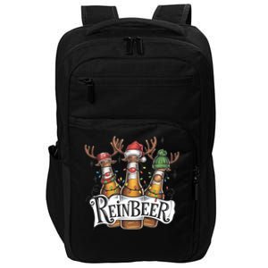 Reinbeer Funny Christmas Beer Drinker Impact Tech Backpack