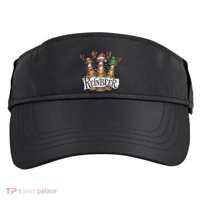Reinbeer Funny Christmas Beer Drinker Adult Drive Performance Visor