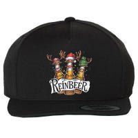Reinbeer Funny Christmas Beer Drinker Wool Snapback Cap