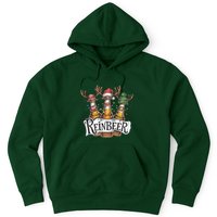 Reinbeer Funny Christmas Beer Drinker Hoodie