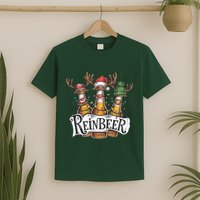 Reinbeer Funny Christmas Beer Drinker T-Shirt