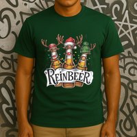 Reinbeer Funny Christmas Beer Drinker T-Shirt