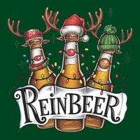 Reinbeer Funny Christmas Beer Drinker T-Shirt
