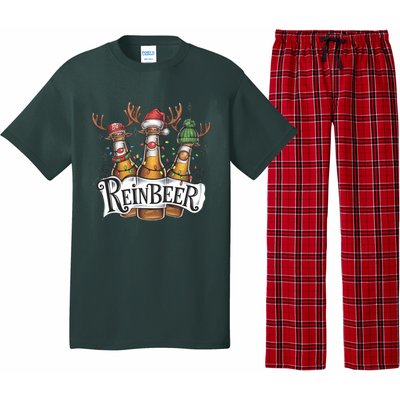 Reinbeer Funny Christmas Beer Drinker Pajama Set