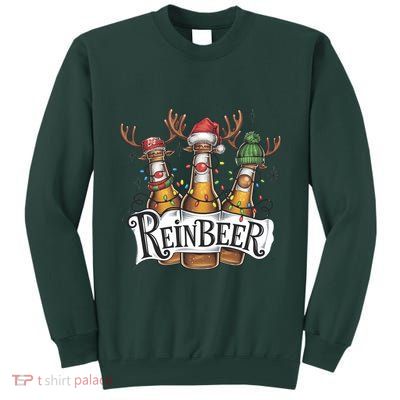 Reinbeer Funny Christmas Beer Drinker Tall Sweatshirt