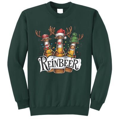 Reinbeer Funny Christmas Beer Drinker Tall Sweatshirt