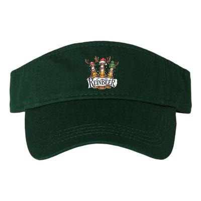 Reinbeer Funny Christmas Beer Drinker Valucap Bio-Washed Visor