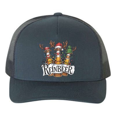 Reinbeer Funny Christmas Beer Drinker Yupoong Adult 5-Panel Trucker Hat