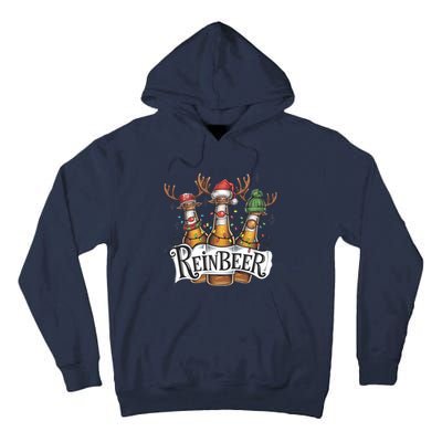 Reinbeer Funny Christmas Beer Drinker Tall Hoodie