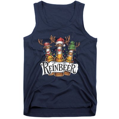 Reinbeer Funny Christmas Beer Drinker Tank Top