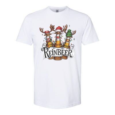 Reinbeer Funny Christmas Beer Drinker Softstyle CVC T-Shirt