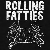 Rolling Fatties Cat Funny Fat Kitten Ladies PosiCharge Tri-Blend Wicking Tank