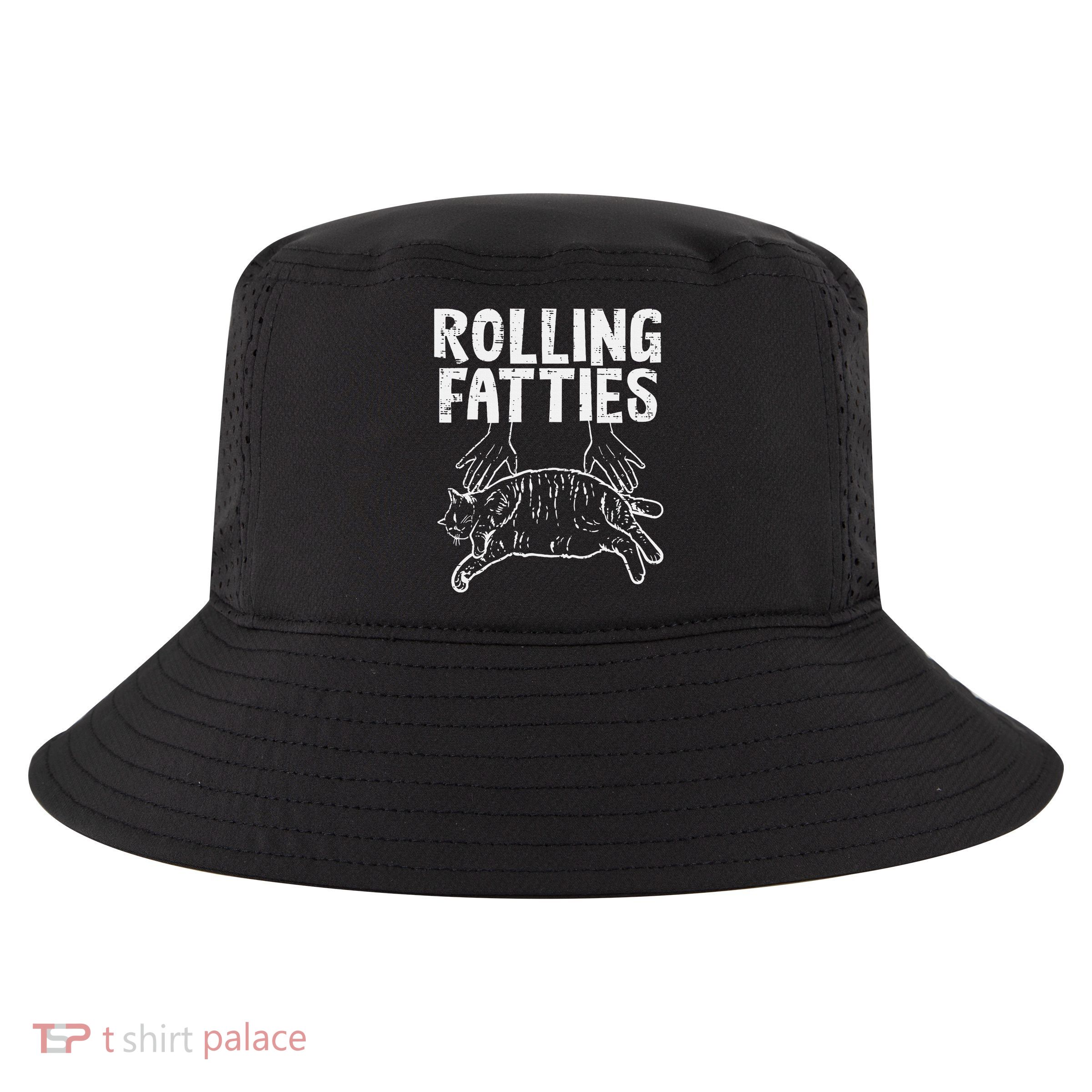 Rolling Fatties Cat Funny Fat Kitten Cool Comfort Performance Bucket Hat