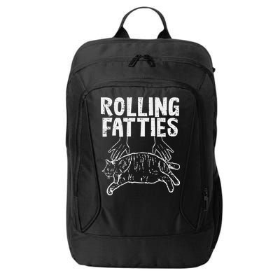 Rolling Fatties Cat Funny Fat Kitten City Backpack