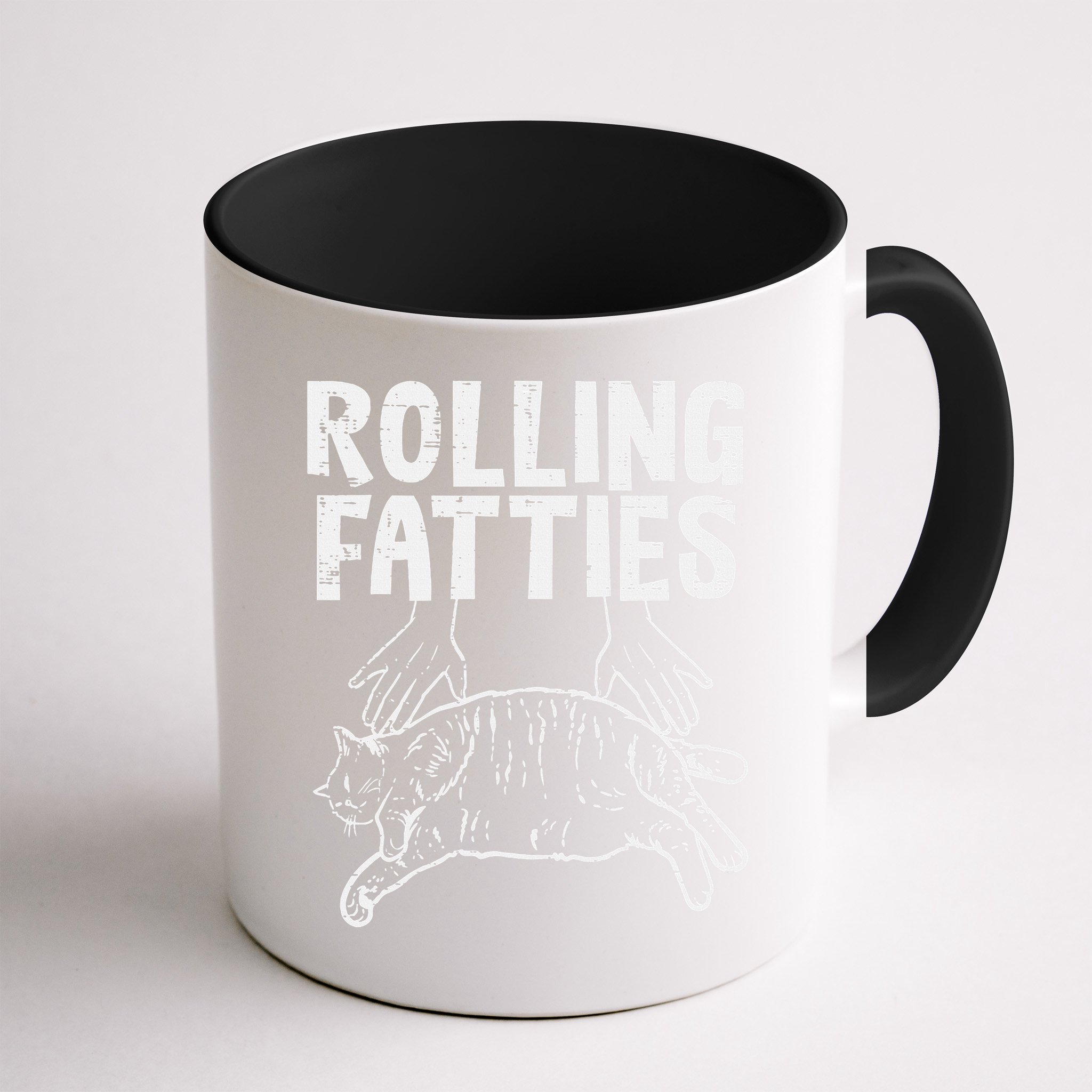 Rolling Fatties Cat Funny Fat Kitten Mug