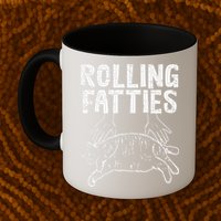 Rolling Fatties Cat Funny Fat Kitten Mug