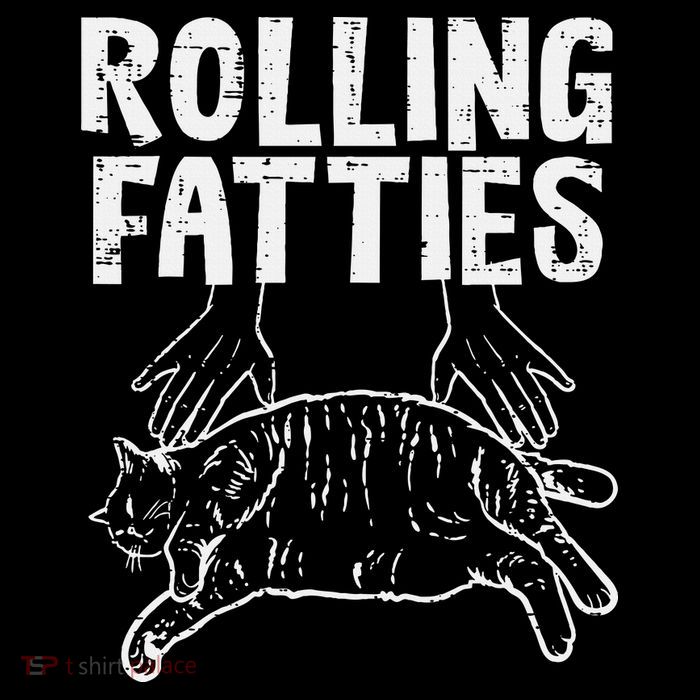 Rolling Fatties Cat Funny Fat Kitten Baby Bodysuit