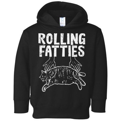 Rolling Fatties Cat Funny Fat Kitten Toddler Hoodie