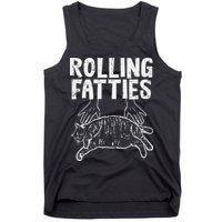 Rolling Fatties Cat Funny Fat Kitten Tank Top