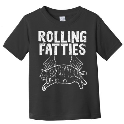 Rolling Fatties Cat Funny Fat Kitten Toddler T-Shirt