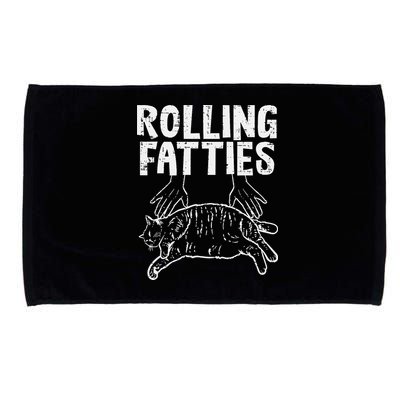 Rolling Fatties Cat Funny Fat Kitten Microfiber Hand Towel