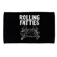 Rolling Fatties Cat Funny Fat Kitten Microfiber Hand Towel