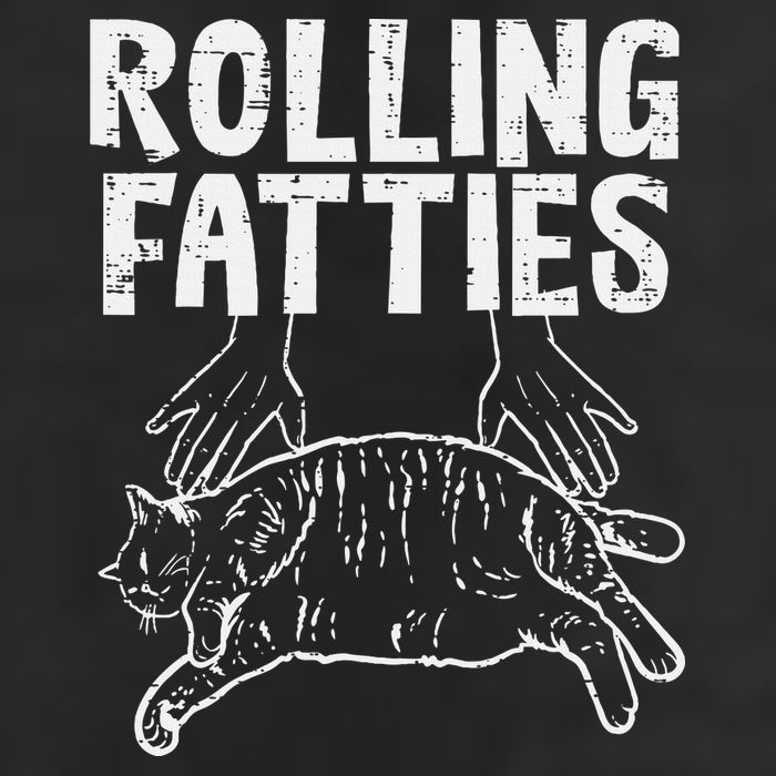 Rolling Fatties Cat Funny Fat Kitten Microfiber Hand Towel