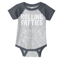 Rolling Fatties Cat Funny Fat Kitten Infant Baby Jersey Bodysuit