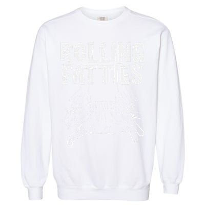 Rolling Fatties Cat Funny Fat Kitten Garment-Dyed Sweatshirt