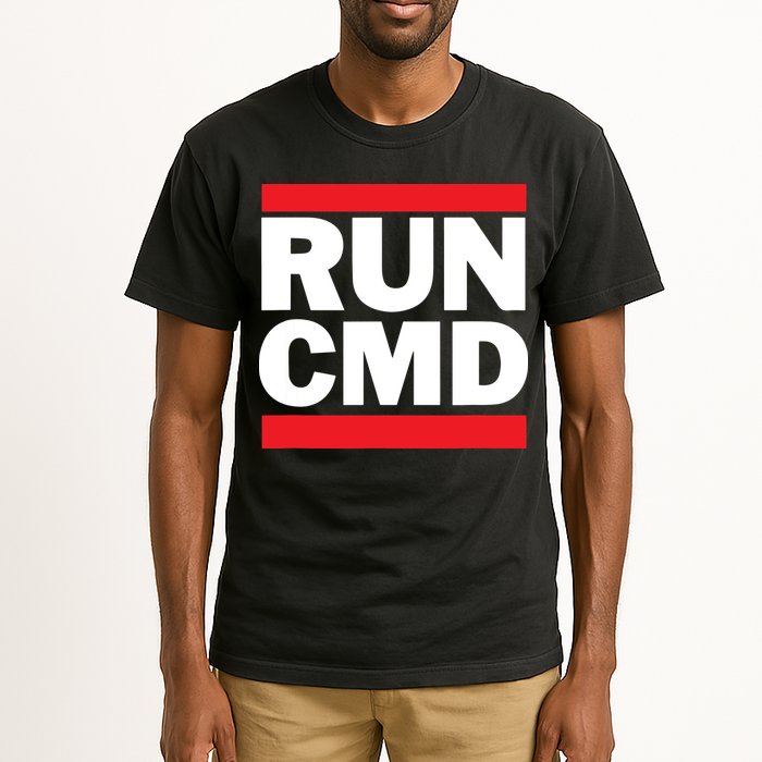 RunCMD Funny Command Prompt Computer Programmer Tall T-Shirt