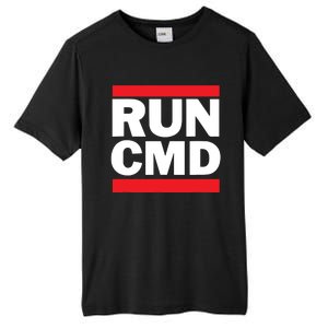 RunCMD Funny Command Prompt Computer Programmer Tall Fusion ChromaSoft Performance T-Shirt