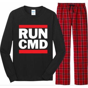 RunCMD Funny Command Prompt Computer Programmer Long Sleeve Pajama Set