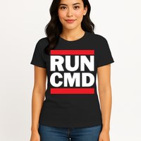 RunCMD Funny Command Prompt Computer Programmer Women's T-Shirt