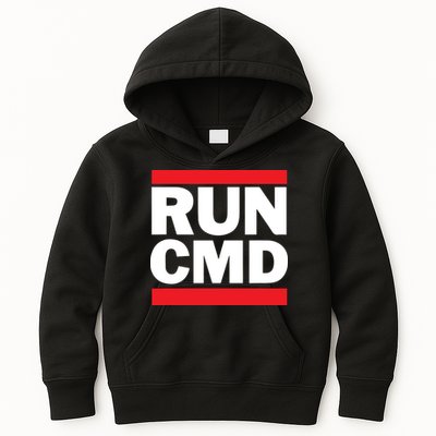 RunCMD Funny Command Prompt Computer Programmer Kids Hoodie