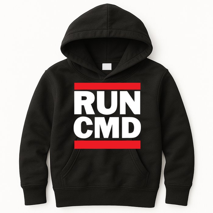 RunCMD Funny Command Prompt Computer Programmer Kids Hoodie