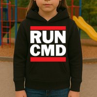 RunCMD Funny Command Prompt Computer Programmer Kids Hoodie