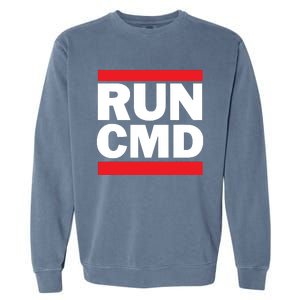 RunCMD Funny Command Prompt Computer Programmer Garment-Dyed Sweatshirt