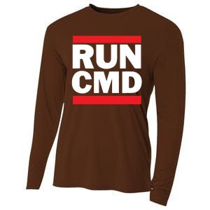 RunCMD Funny Command Prompt Computer Programmer Cooling Performance Long Sleeve Crew