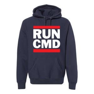 RunCMD Funny Command Prompt Computer Programmer Premium Hoodie