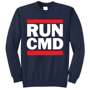 RunCMD Funny Command Prompt Computer Programmer Tall Sweatshirt